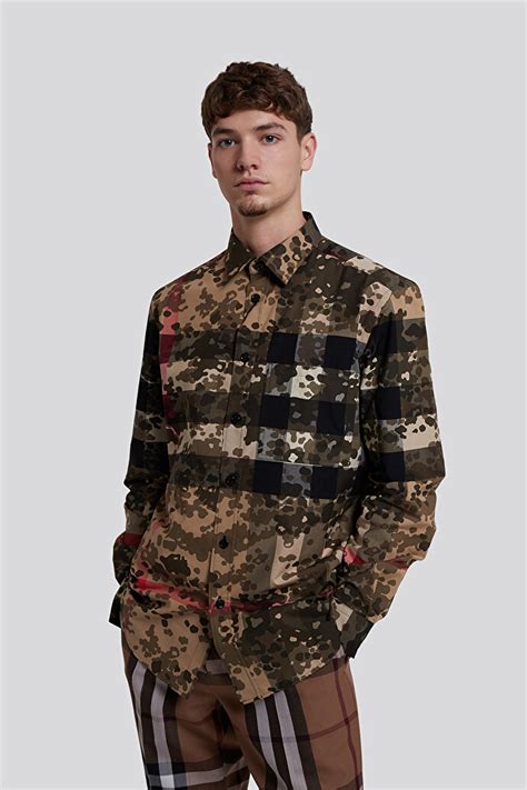 burberry golf clothing|Burberry camouflage shirt.